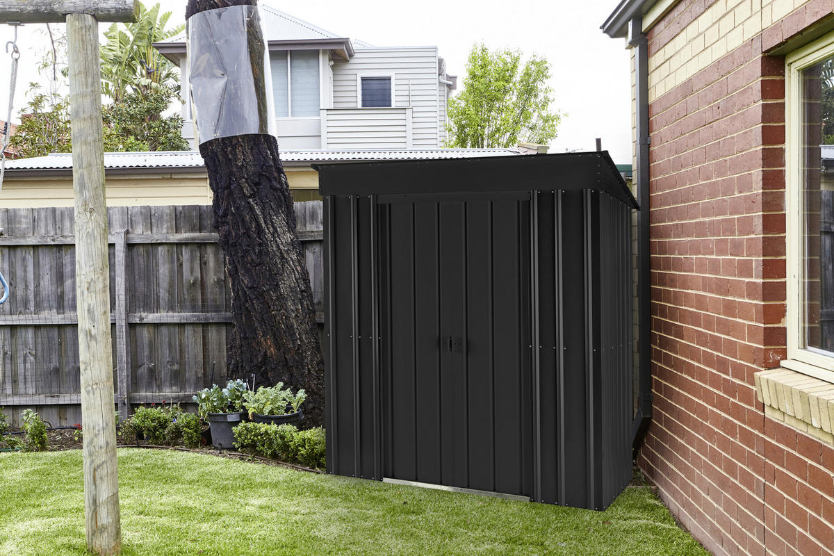 GERÄTEHAUS 180/199/124 cm  - Schwarz, Basics, Metall (180/199/124cm)