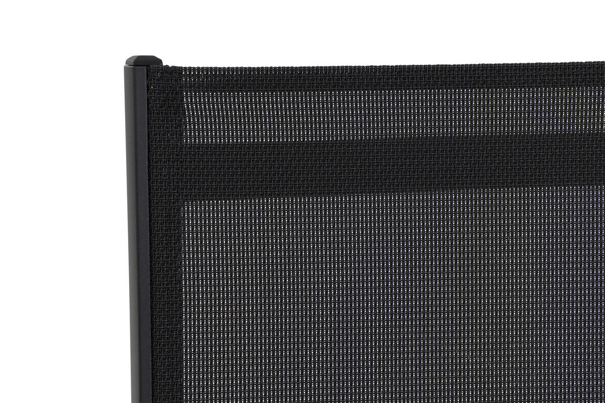 STAPELSESSEL Aluminium Anthrazit, Schwarz  - Anthrazit/Schwarz, KONVENTIONELL, Kunststoff/Textil (63/97/67cm) - Siena Garden