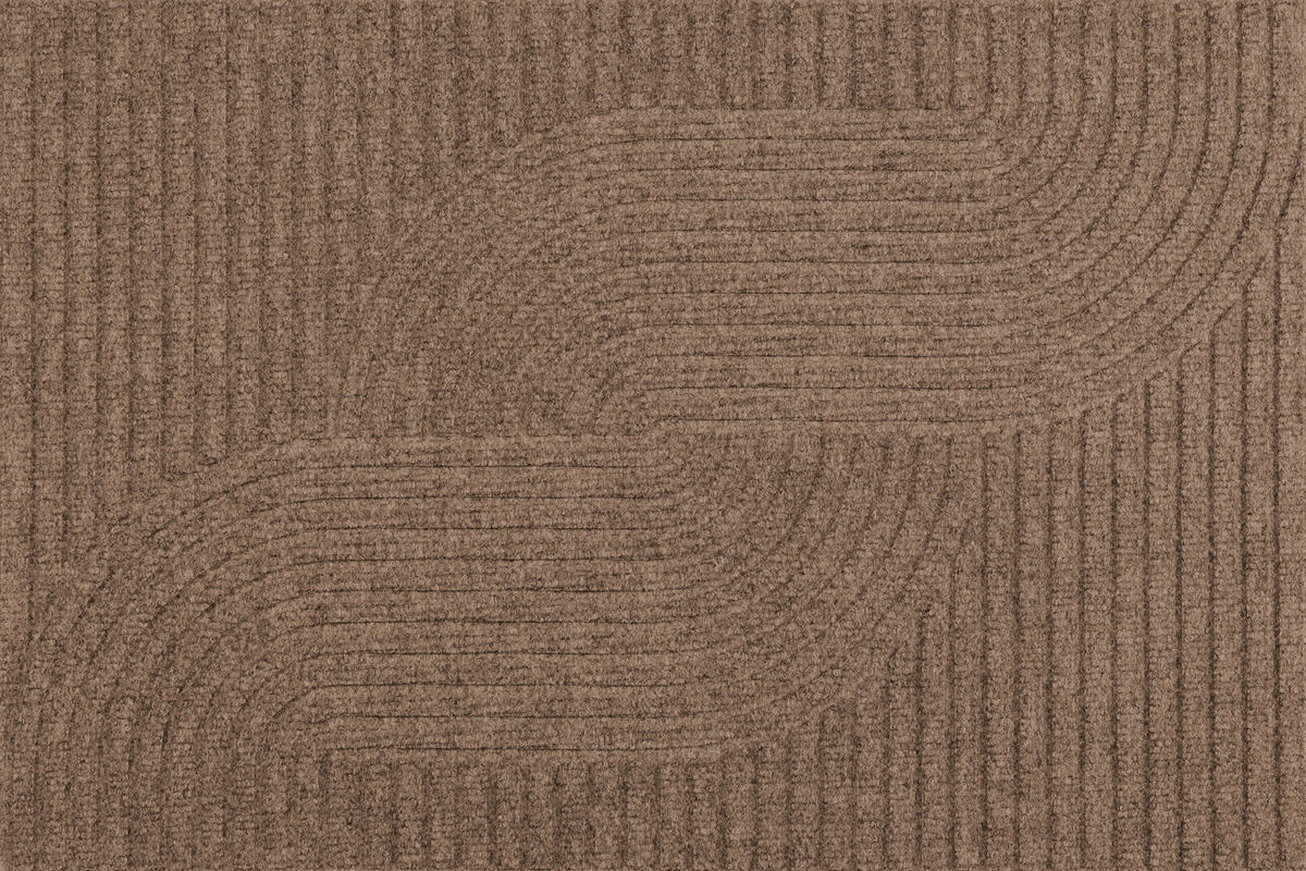 FUßMATTE 60/90 cm Loop taupe  - Beige, Design, Kunststoff/Textil (60/90cm) - wash+dry