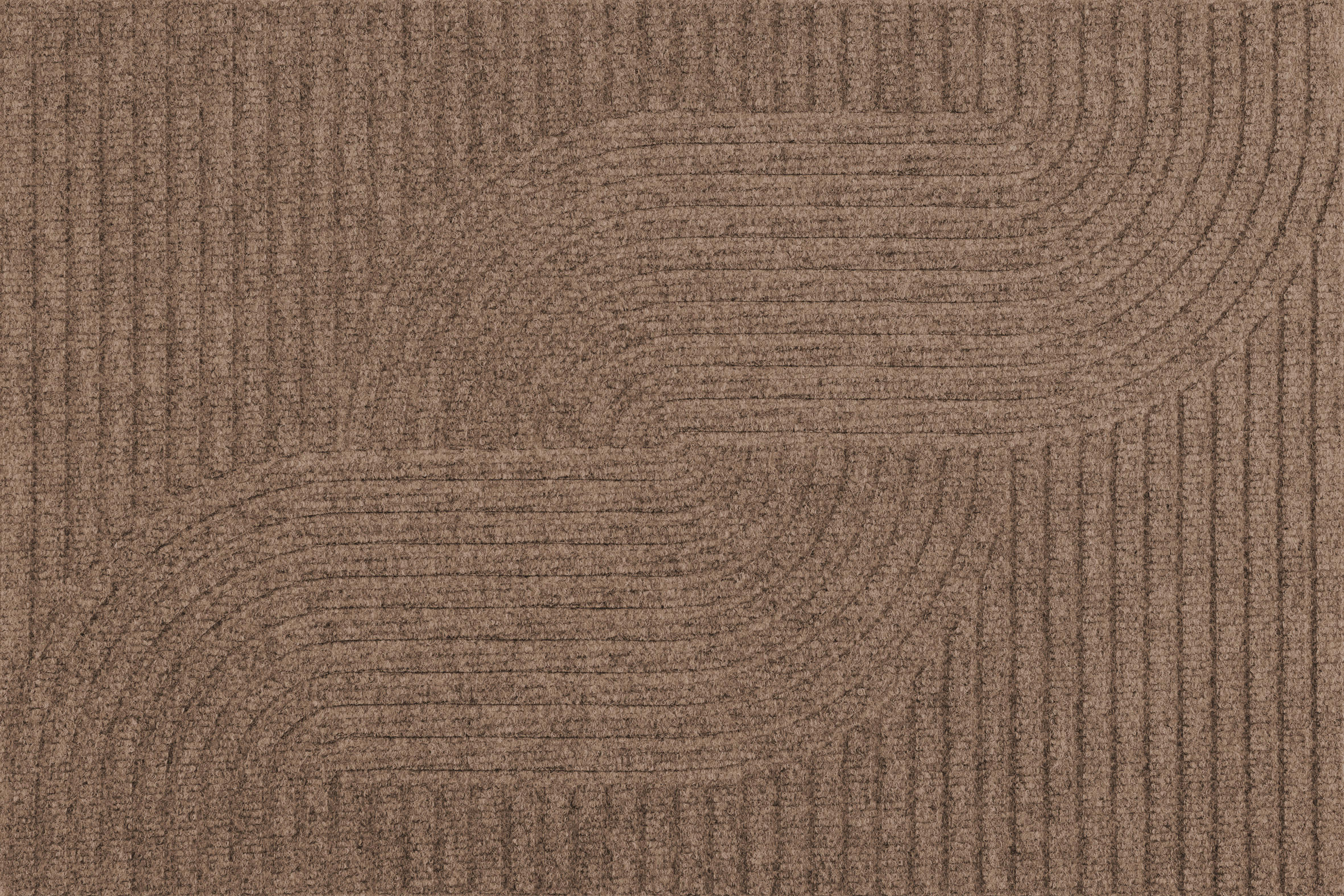 wash+dry FUßMATTE Loop taupe Beige 60x90 cm