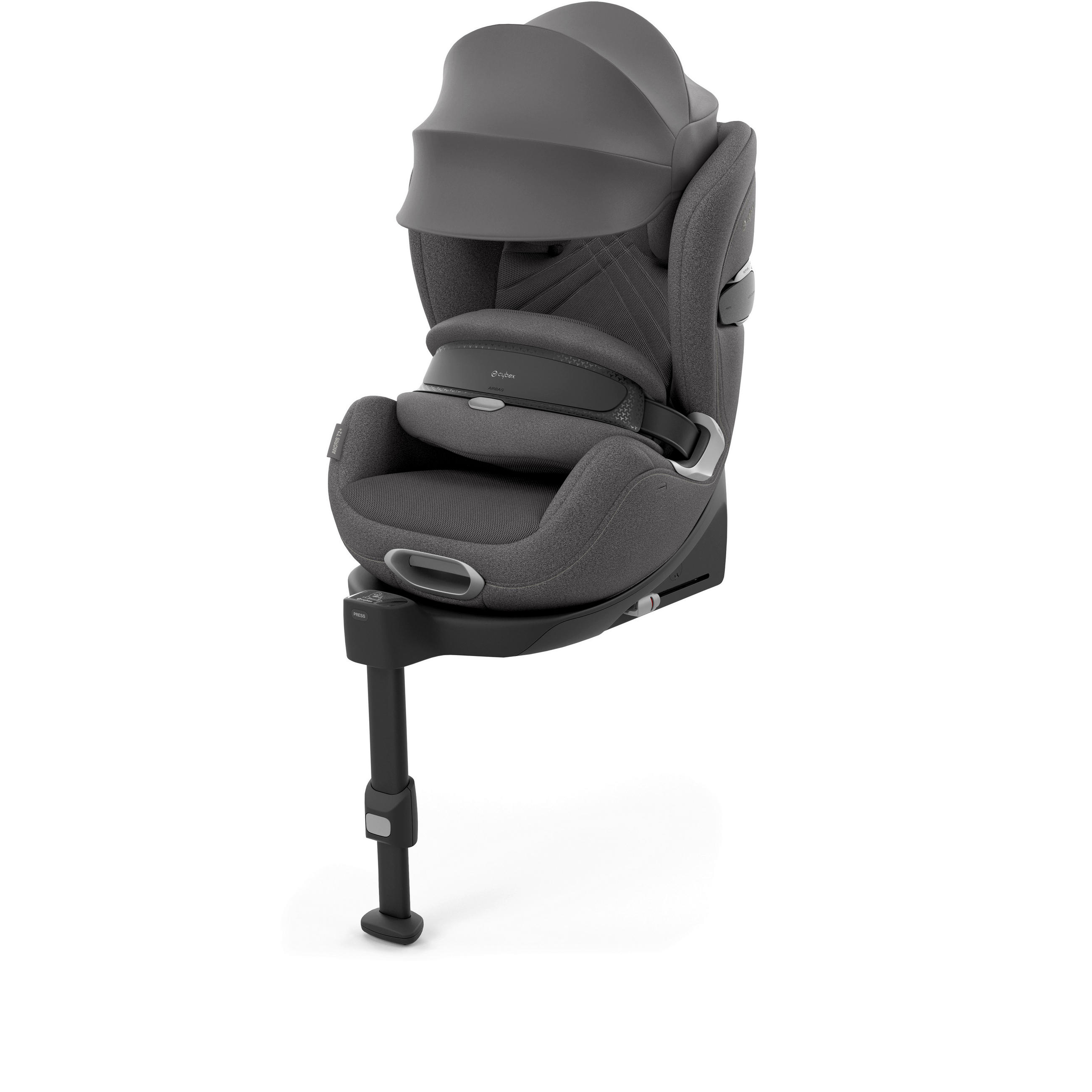 KINDERAUTOSITZ Anoris T2 i-Size Mirage Grey Plus  - Hellgrau, Basics, Textil (70/44/62cm) - cybex PLATINUM