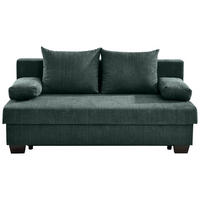 SCHLAFSOFA Flachgewebe Dunkelgrün  - Dunkelgrün, KONVENTIONELL, Holz/Textil (200/88/102cm) - Xora