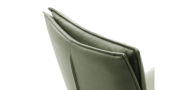 STUHL drehbar beschichtet Edelstahlfarben, Olivgrün - Edelstahlfarben/Olivgrün, Design, Textil/Metall (49/90/65cm) - Novel