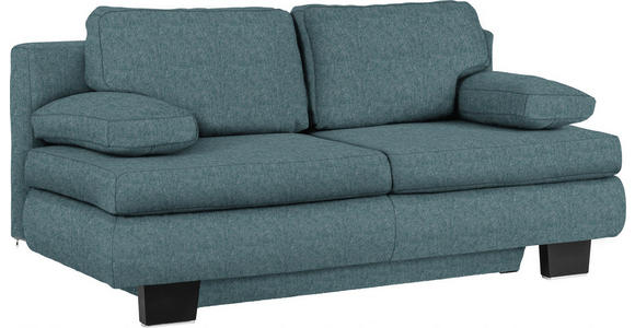 SCHLAFSOFA Webstoff Petrol  - Wengefarben/Petrol, KONVENTIONELL, Holz/Textil (203/94/100cm) - Novel