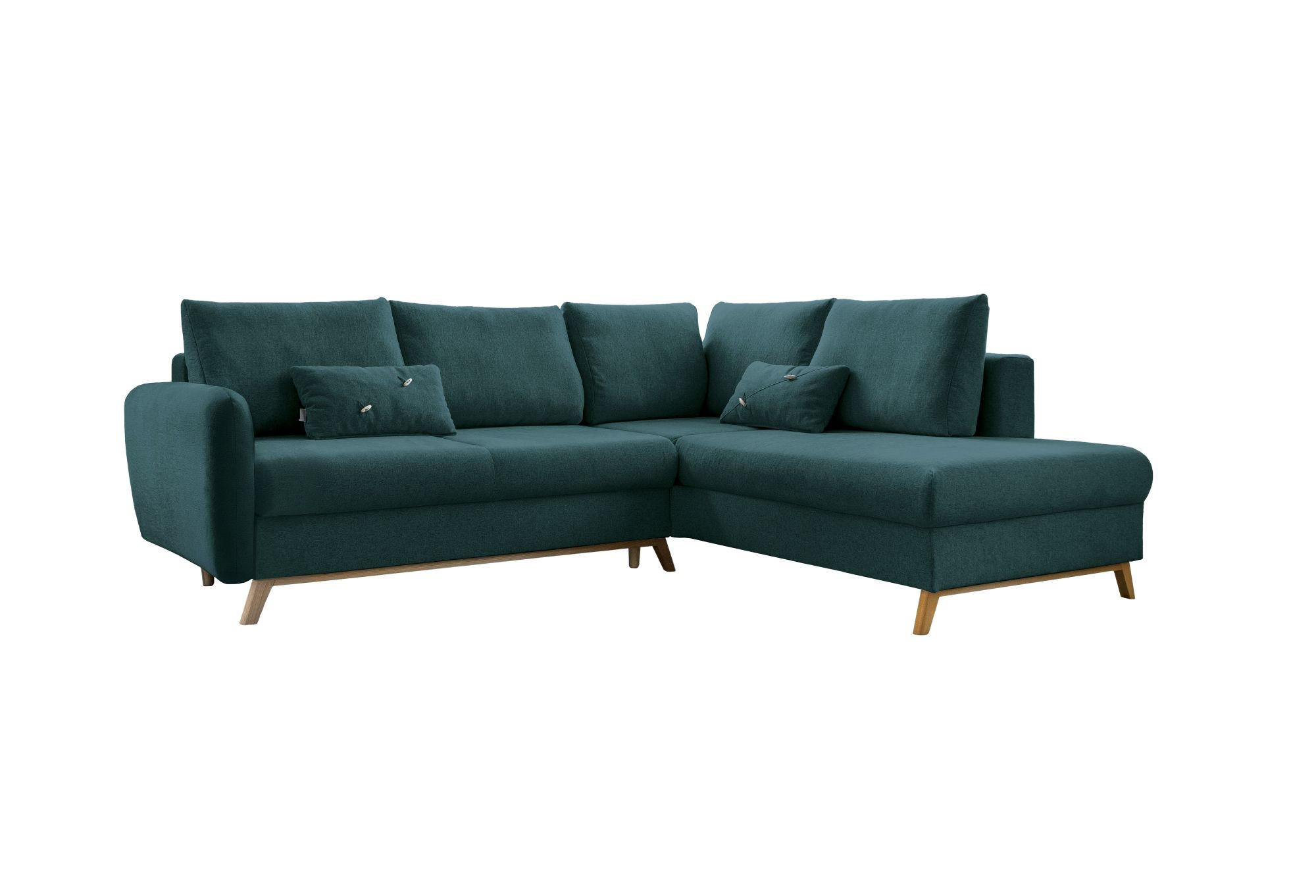 Mid.you Ecksofa Türkis 242x202 cm