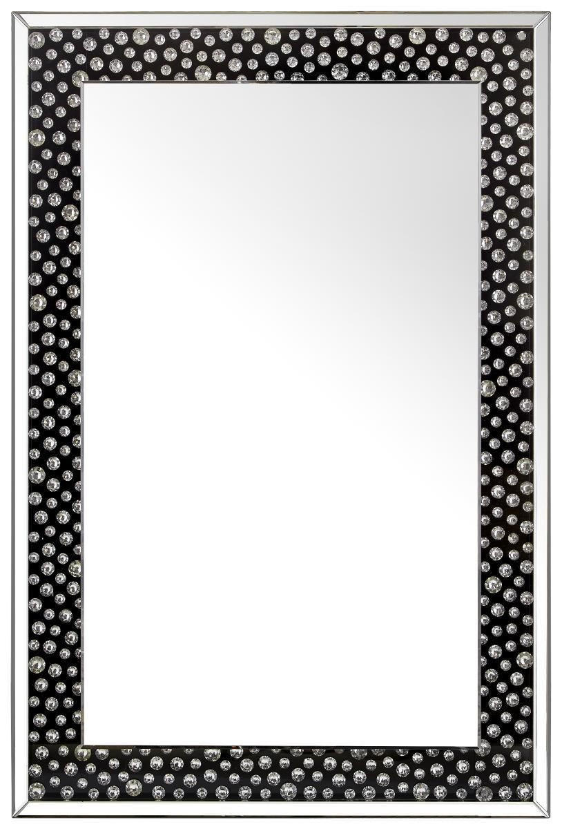 ZIDNO OGLEDALO  80/120/4,4 cm     - srebrna/crna, Dizajnerski, staklo/pločasti materijal (80/120/4,4cm) - Xora