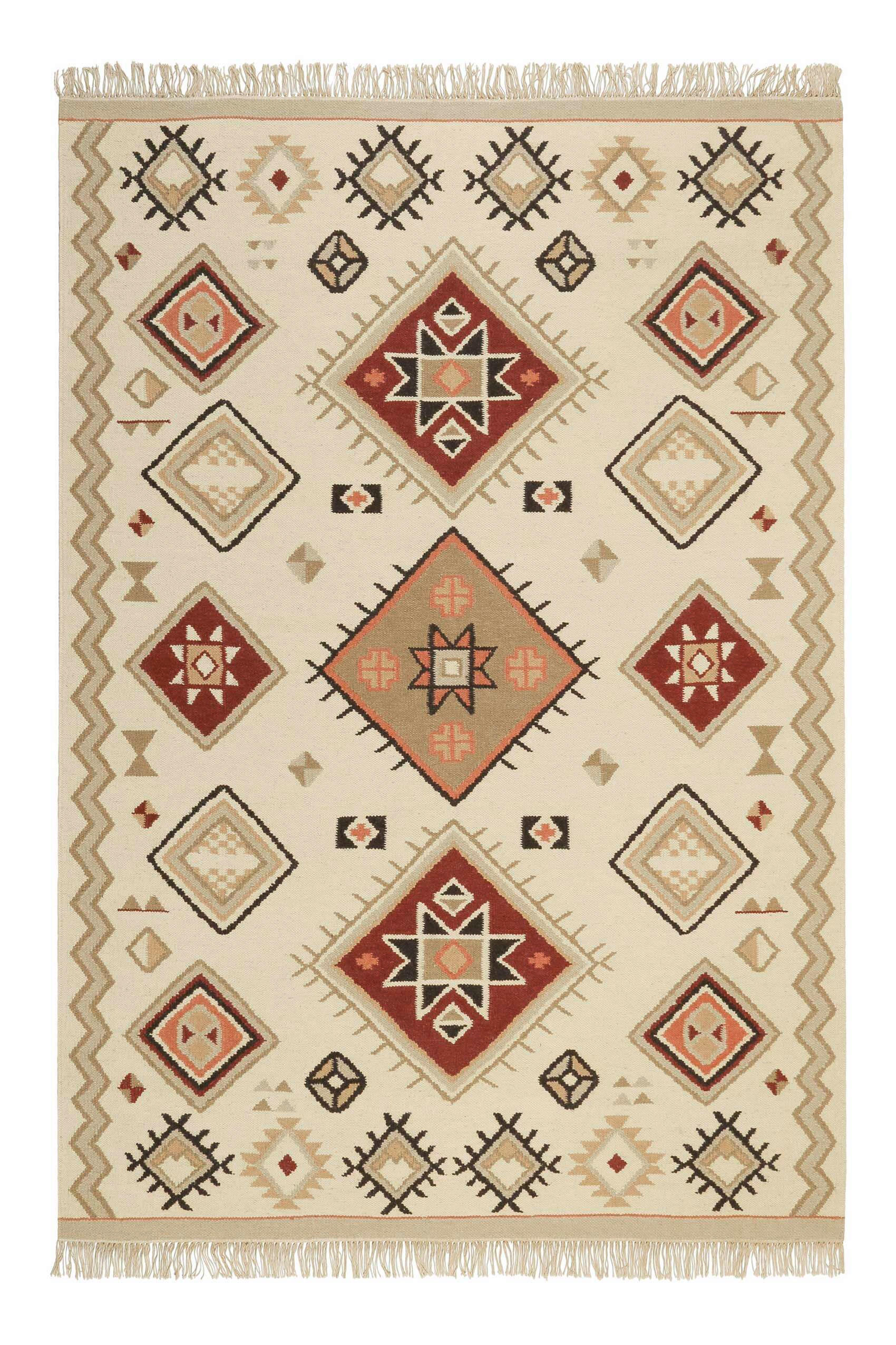 HANDWEBTEPPICH 80/150 cm Brionne Multicolor rechteckig  - Multicolor, Design, Textil (80/150cm)