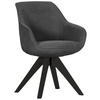 ARMLEHNSTUHL  in Cord  - Schwarz/Grau, Design, Holz/Textil (60/83/65cm) - Landscape