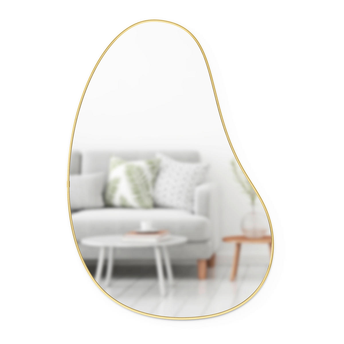 NÁSTĚNNÉ ZRCADLO 92/61/3 cm  - barvy zlata, Basics, kov/sklo (92/61/3cm) - Umbra