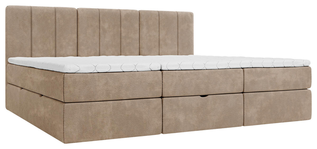 FAMILIENBETT - Schwarz/Braun, Design, Holzwerkstoff/Kunststoff (210/200cm) - Esposa