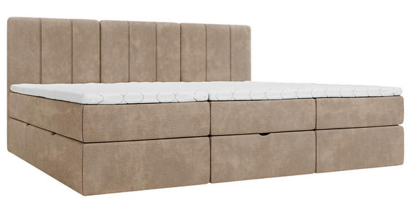 FAMILIENBETT - Schwarz/Braun, Design, Holzwerkstoff/Kunststoff (240/200cm) - Esposa