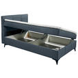 BOXBETT 120/200 cm  in Blaugrau  - Blaugrau, Basics, Holzwerkstoff/Textil (120/200cm) - Xora