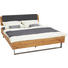 BETT 180/200 cm in Eichefarben - Dunkelgrau/Eichefarben, Natur, Holz/Metall (180/200cm) - Hasena BETT 180/200 cm in Eichefarben - Dunkelgrau/Eichefarben, Natur, Holz/Metall (180/200cm) - Hasena