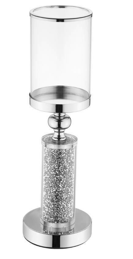 WINDLICHT - Silberfarben, Basics, Metall (12/12/40cm)