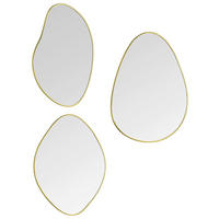 SPIEGELSET 28/22/0,4 cm    in  - Goldfarben, MODERN, Glas/Metall (28/22/0,4cm)