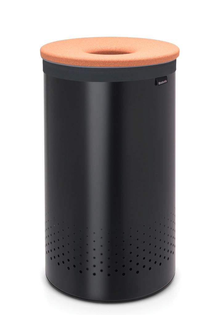 KOŠ ZA RUBLJE 38/63.5/38 cm - crna, Basics, drvo/metal (38/63.5/38cm) - Brabantia