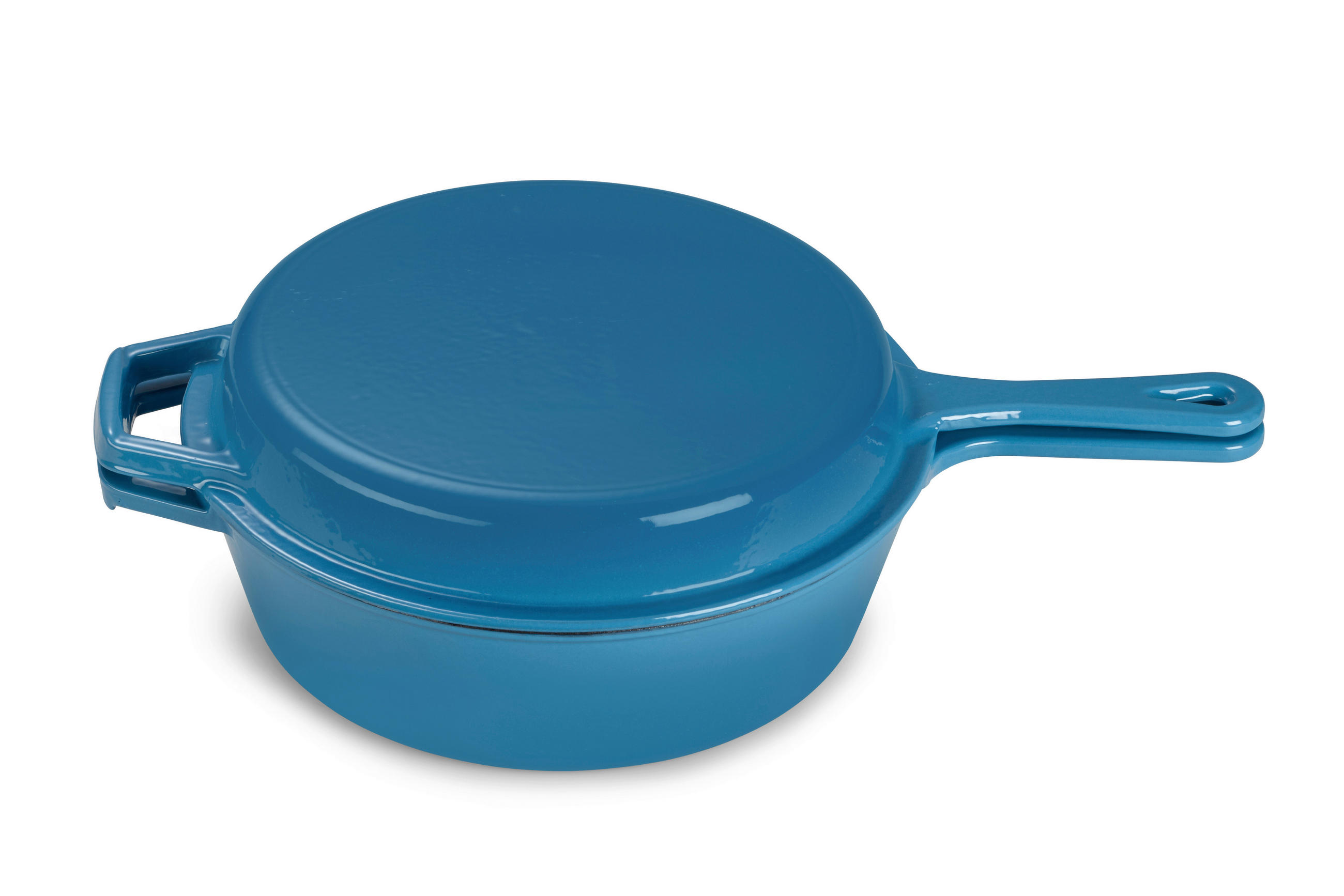KOCHTOPFSET 2-teilig  - Blau, Basics, Metall (26,5cm) - Echtwerk