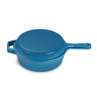 KOCHTOPFSET 2-teilig  - Blau, Basics, Metall (26,5cm) - Echtwerk