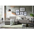 ECKSOFA  in Webstoff Grau  180/265 cm  - Schwarz/Grau, Design, Textil/Metall (180/265cm) - Carryhome