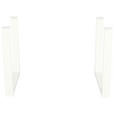 TISCHGESTELL in Metall 80/40/73 cm - Creme, Design, Metall (80/40/73cm) - Landscape