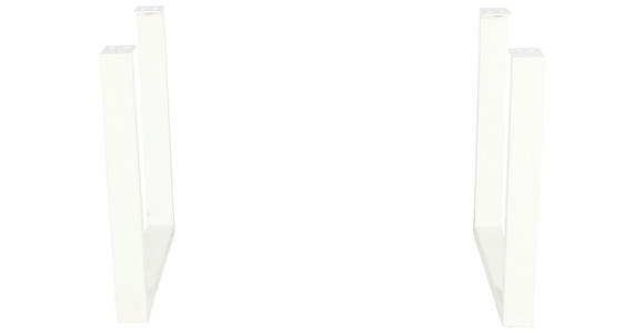 TISCHGESTELL in Metall 80/40/73 cm - Creme, Design, Metall (80/40/73cm) - Landscape