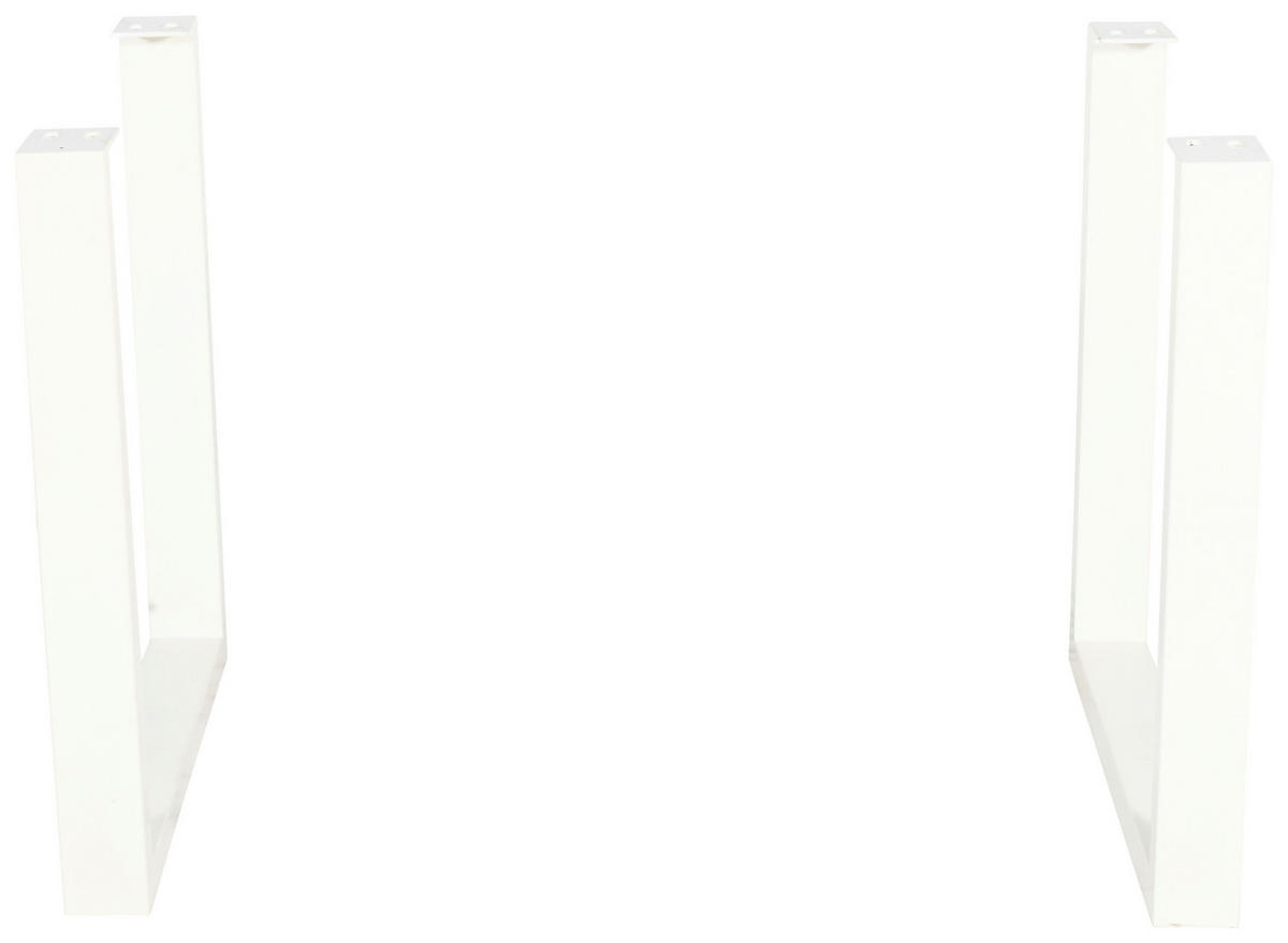 TISCHGESTELL Creme  - Creme, Design, Metall (80/40/73cm) - Landscape