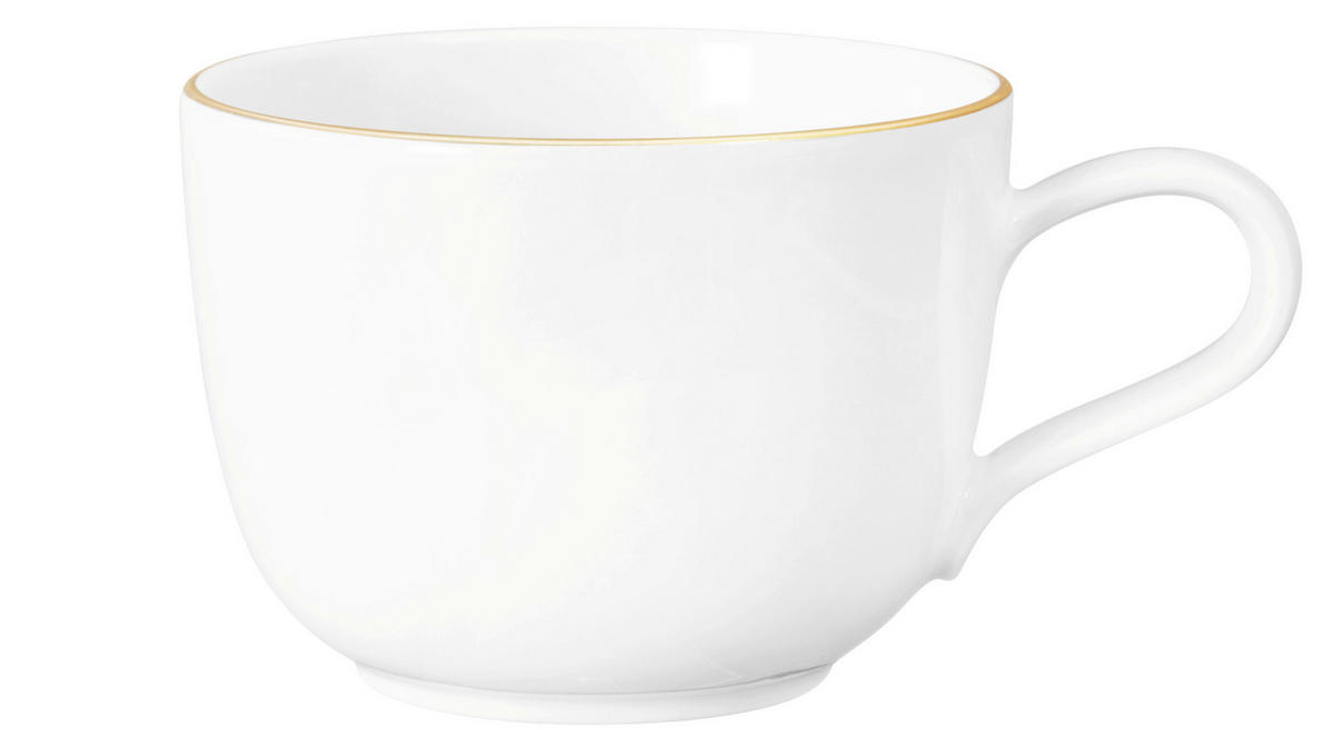 ŠÁLKA NA KÁVU porcelán keramika  - biela/zlatá, Basics, keramika (0,26l) - Seltmann Weiden