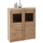 HIGHBOARD Colorado  in 101/121/38 cm  - Eichefarben/Alufarben, KONVENTIONELL, Holz/Holzwerkstoff (101/121/38cm) - Voleo
