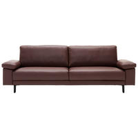 VIERSITZER-SOFA Braun Echtleder  - Schwarz/Braun, Design, Leder (220/85/95cm) - Creation by RolfBenz