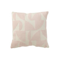 ZIERKISSEN  43/43 cm   - Weiss/Rosa, Basics, Textil (43/43cm)