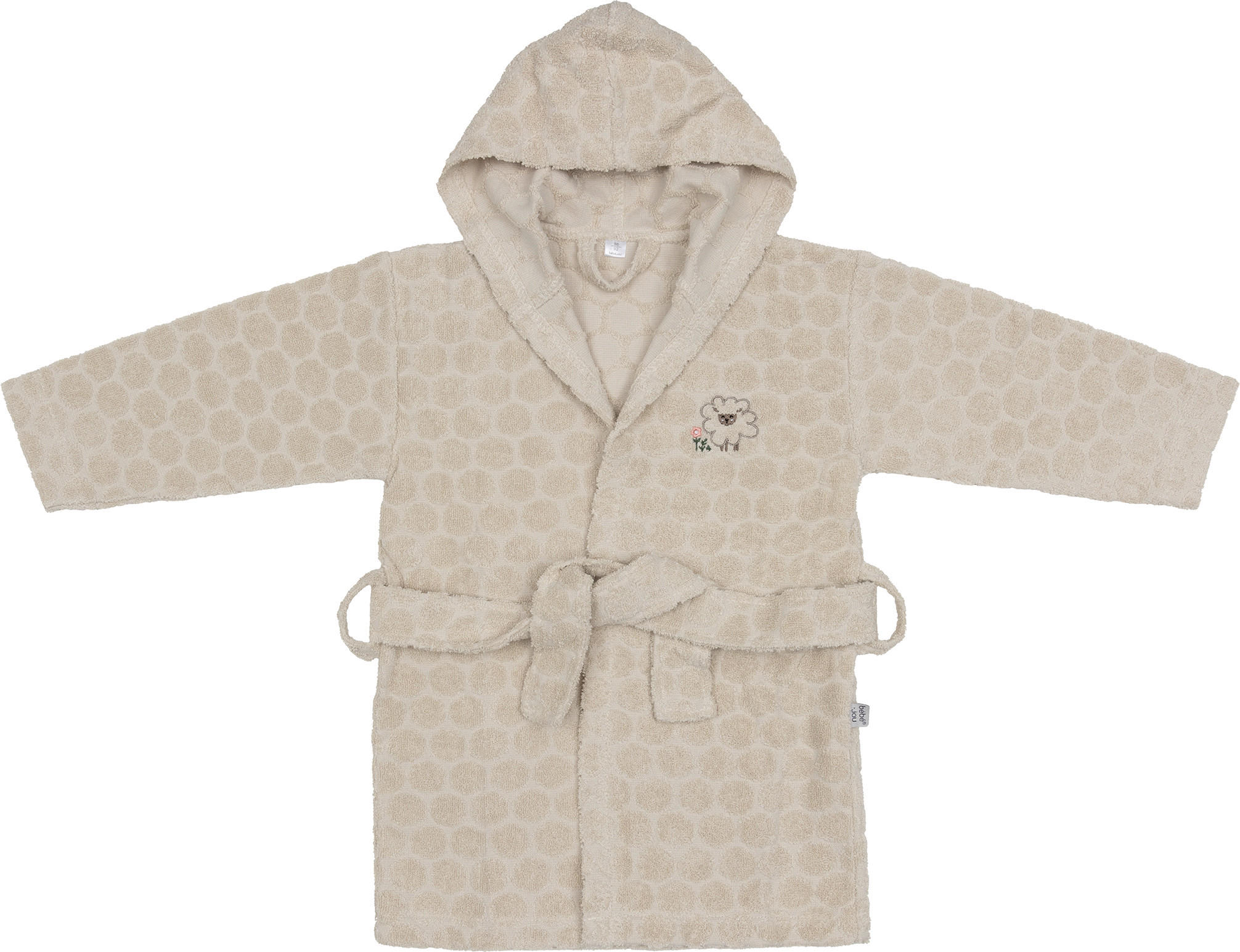Bebe Jou Kinderbademantel Tiny Sheep Creme