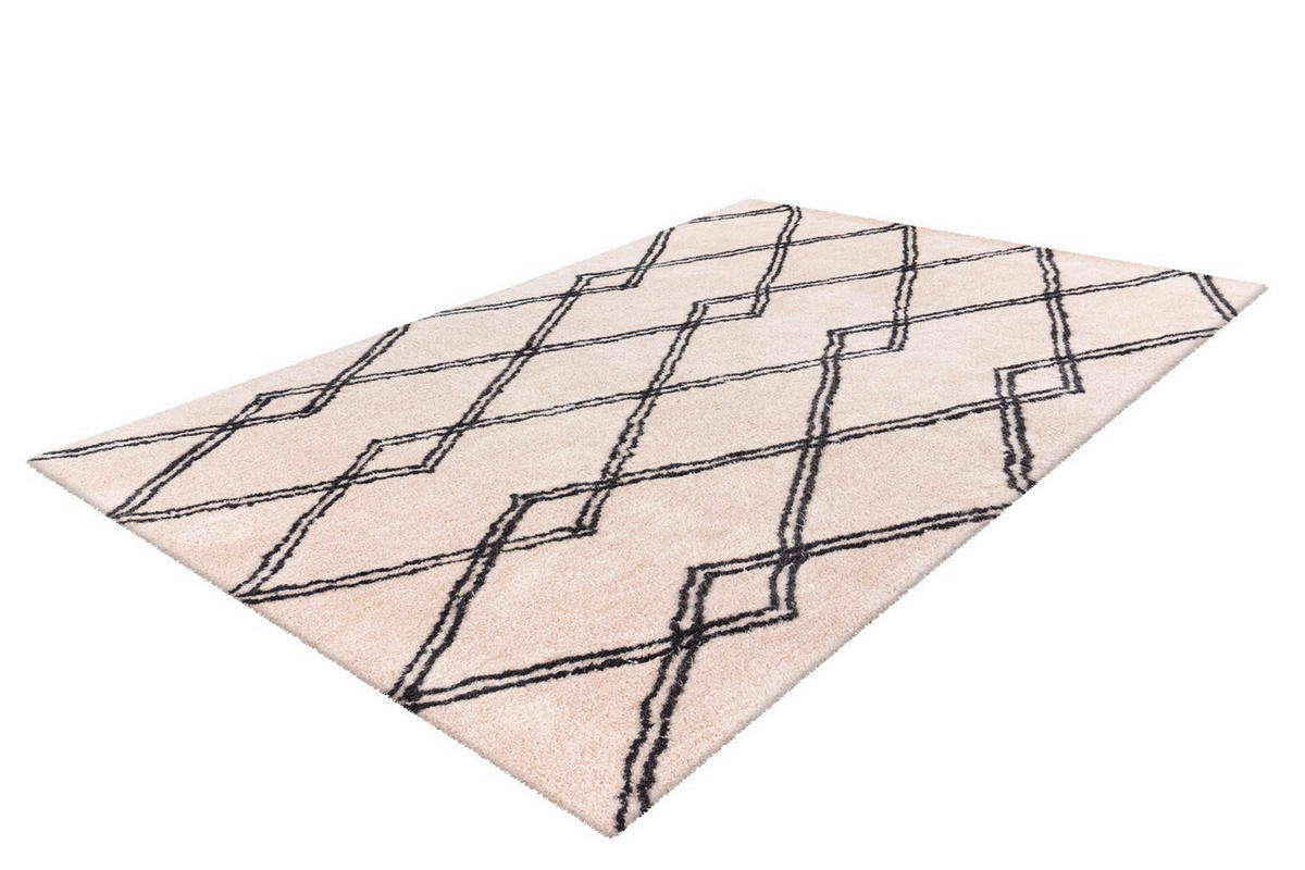 HOCHFLORTEPPICH 200/290 cm Orlando 125 Elfenbein Creme  - Creme, KONVENTIONELL, Textil (200/290cm)