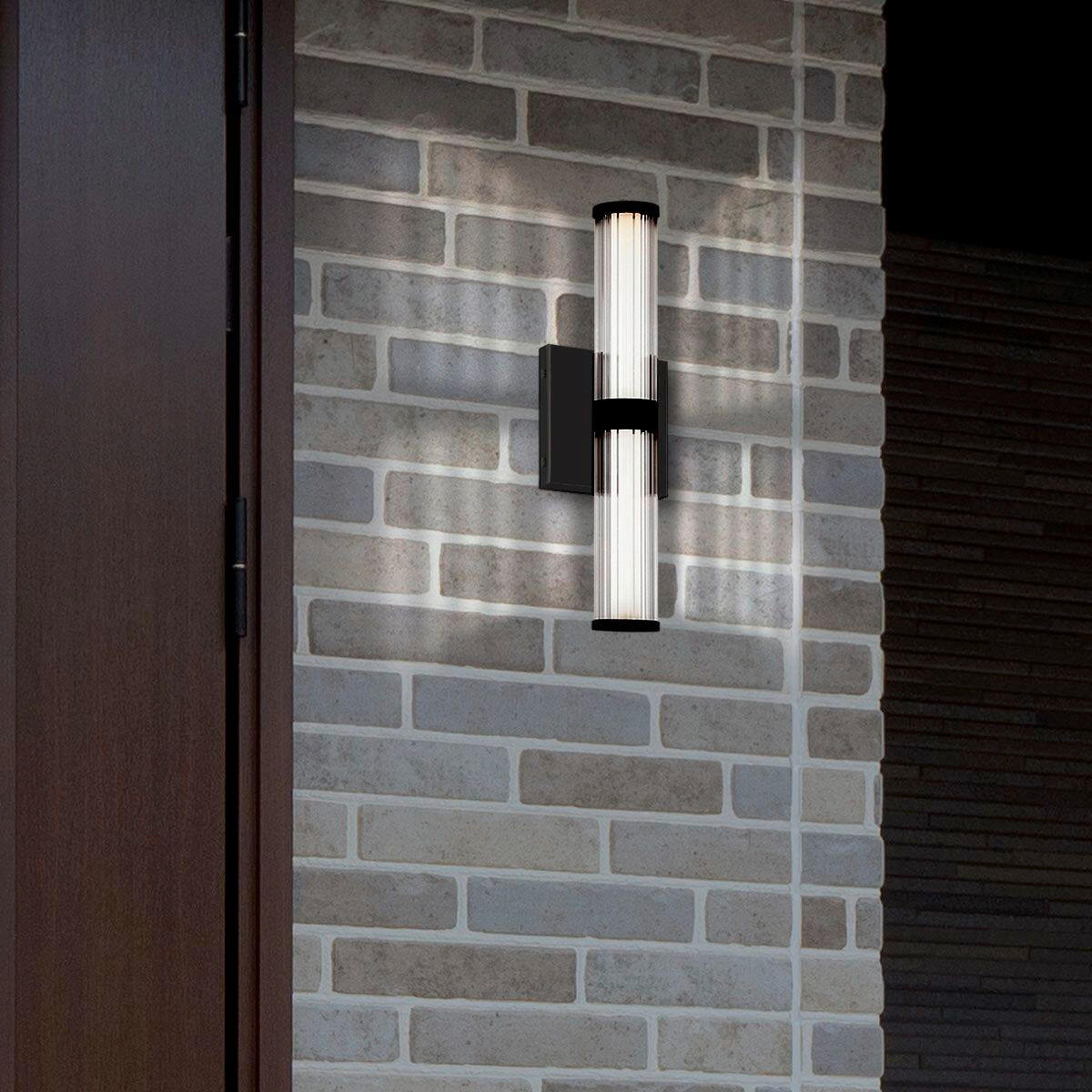 LED-WANDLEUCHTE    - Chromfarben, Basics, Glas/Metall (35,5/9/10,1cm) - Elstead Lighting