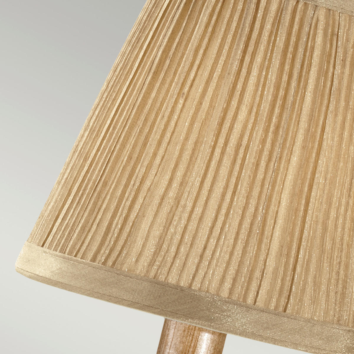 WANDLEUCHTE - Sandfarben/Silberfarben, Konventionell, Textil/Metall (15.2/39.1/26.4cm) - Elstead Lighting