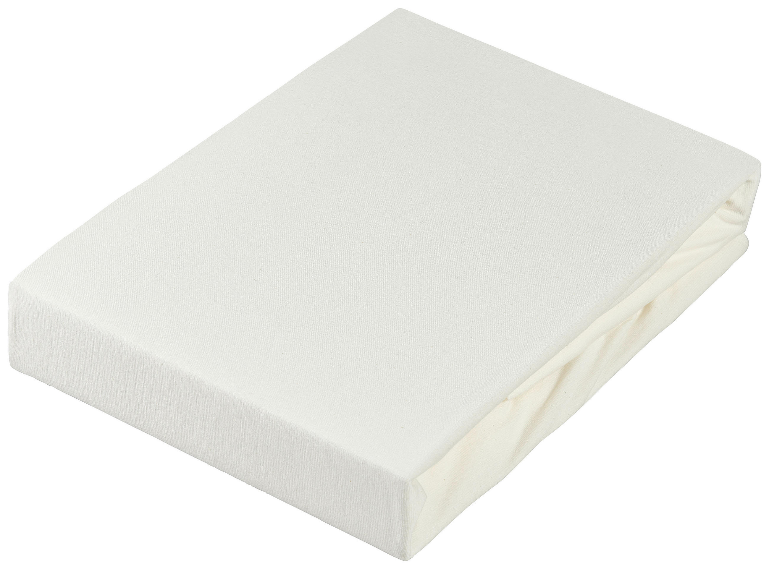 TOPPER-SPANNLEINTUCH 180/220 cm Jersey  - Weiß, KONVENTIONELL, Textil (180/220cm) - Novel