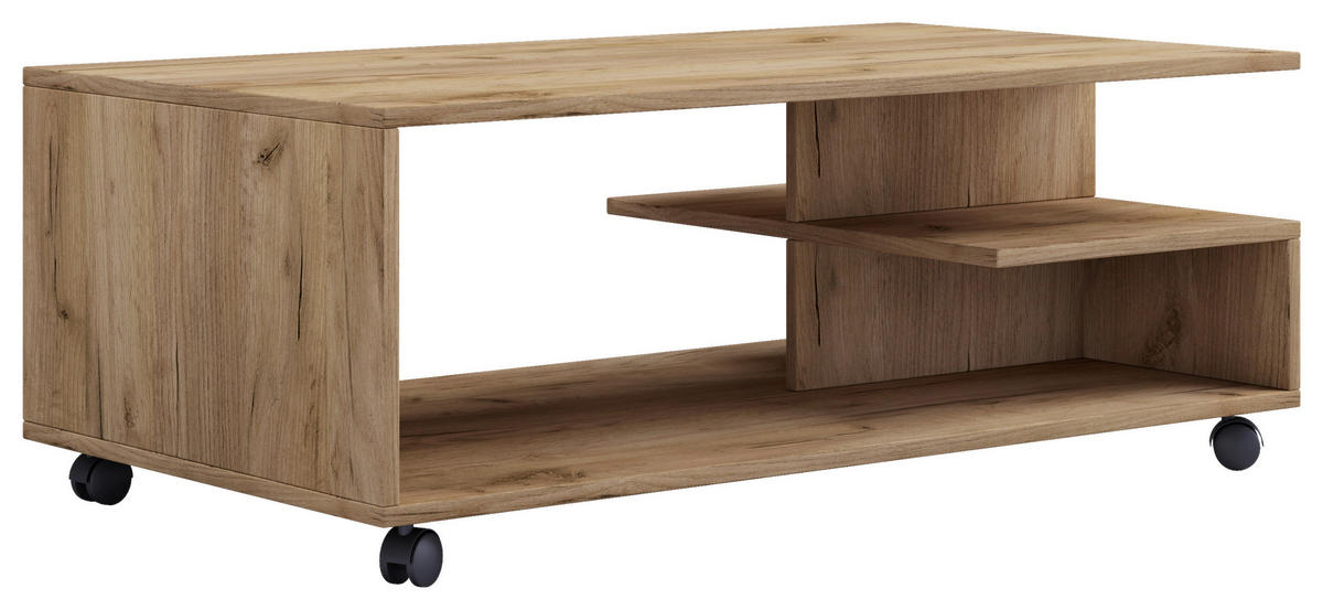 COUCHTISCH in Holzwerkstoff 100/50/40 cm  - Honigeiche, Design, Holzwerkstoff/Kunststoff (100/50/40cm) - MID.YOU