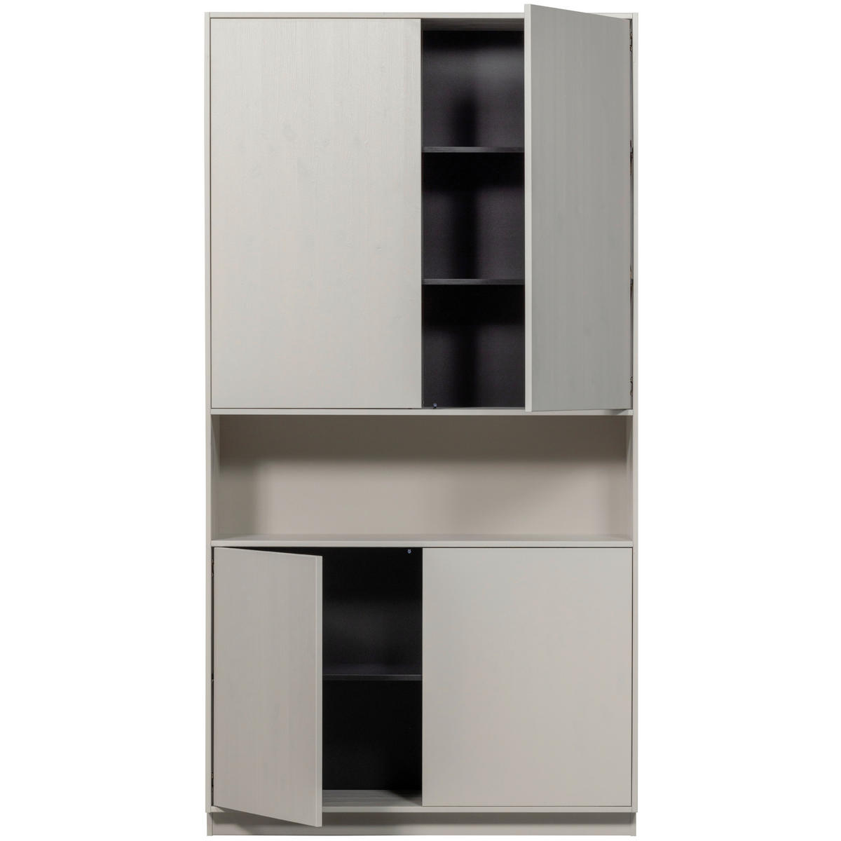 BUFFET 110/210/40 cm  in  - Grau, Design, Holz (110/210/40cm) - Livetastic
