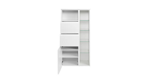 MIDISCHRANK 65/130/35 cm  - Weiß, Design, Holzwerkstoff (65/130/35cm) - Xora