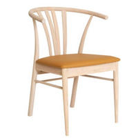 STOL  - ek Bianco/brun, Design, trä/plast (56/78/54cm) - Best Price