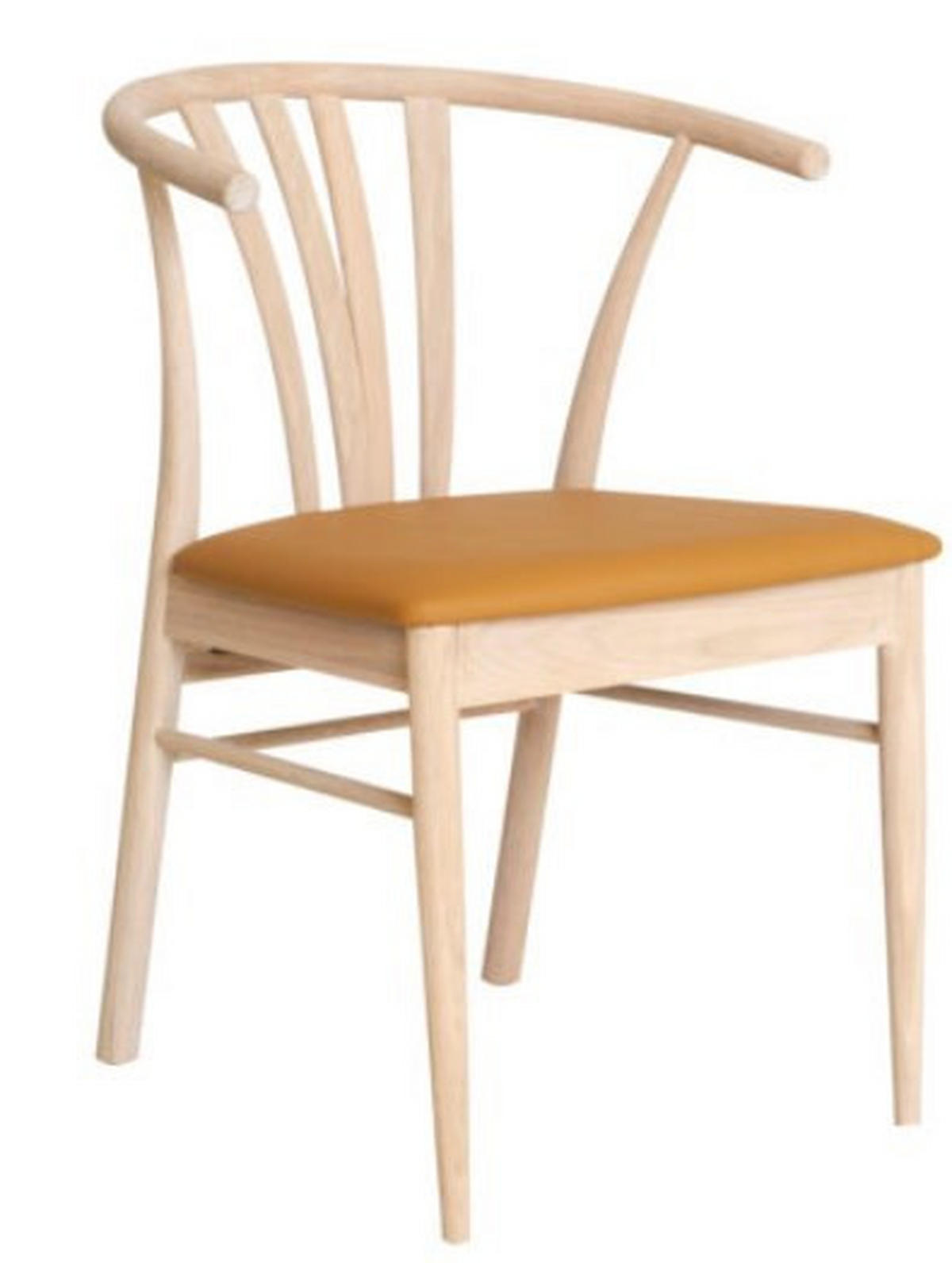 STOL  - ek Bianco/brun, Design, trä/plast (56/78/54cm) - Best Price