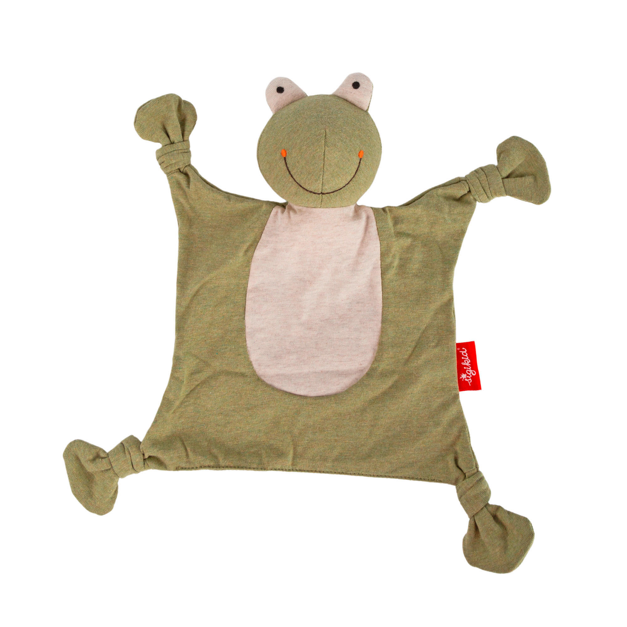 SCHMUSETUCH - Olivgrün/Weiß, Basics, Textil (22/26/11cm) - Sigikid