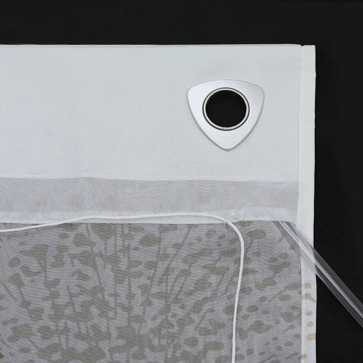 FALTROLLO  transparent  80/140 cm    - Hellbraun/Weiß, Basics, Textil (80/140cm) - Joyswahl