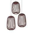LED-HÄNGELEUCHTE Cage 40/50-150 cm  - Kupferfarben, Design, Kunststoff/Metall (40/50-150cm) - Dieter Knoll
