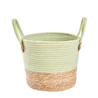 REGALKORB  30/35 cm - Naturfarben/Grün, Natur, Naturmaterialien/Textil (30/35cm) - Ambia Home