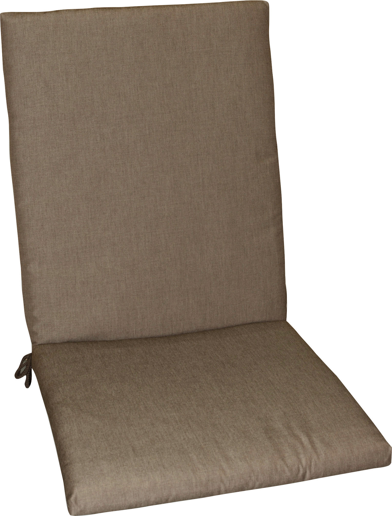 SESSELAUFLAGE in Taupe Uni  - Taupe, Design, Textil (51/37/118cm)