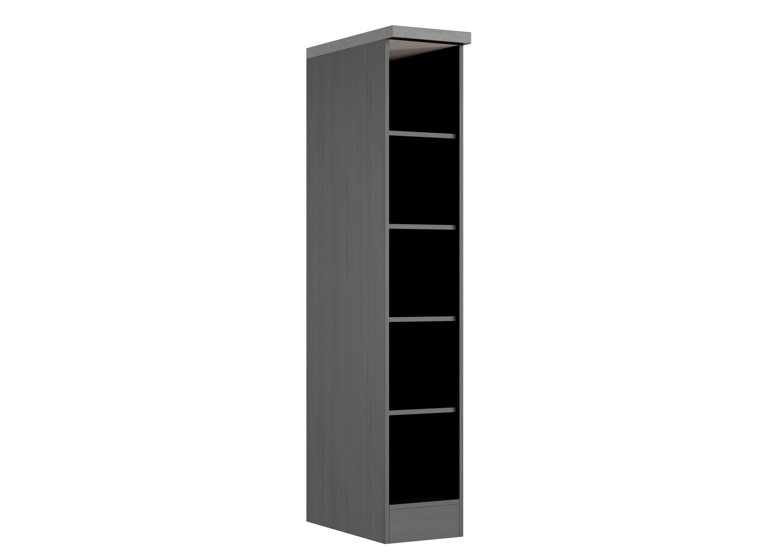 REGAL  30/166/60 cm Graphitfarben  - Graphitfarben, Design, Holzwerkstoff (30/166/60cm) - Held