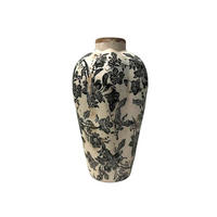 VAZA  17/29,5 cm    keramika  - bijela/crna, Trend, keramika (17/29,5cm) - Ambia Home