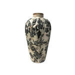 VASE 29.5 cm  - Schwarz/Weiß, Trend, Keramik (17/29,5cm) - Ambia Home