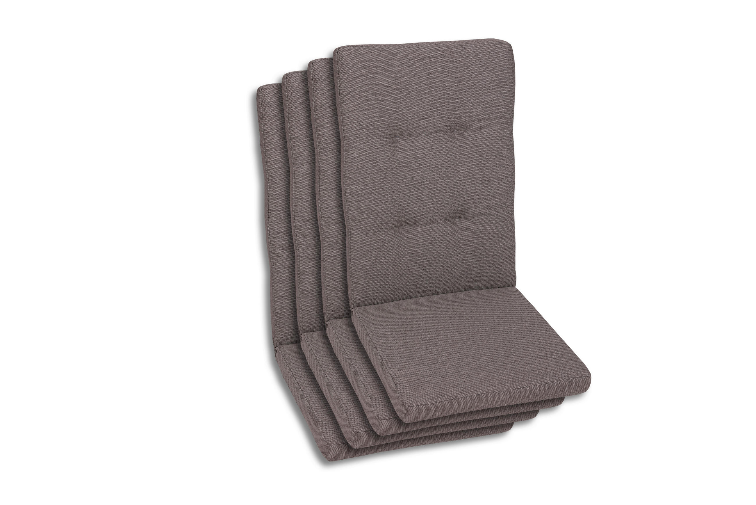 SESSELAUFLAGENSET in Taupe Uni  - Taupe, Basics, Textil (50/7/120cm)