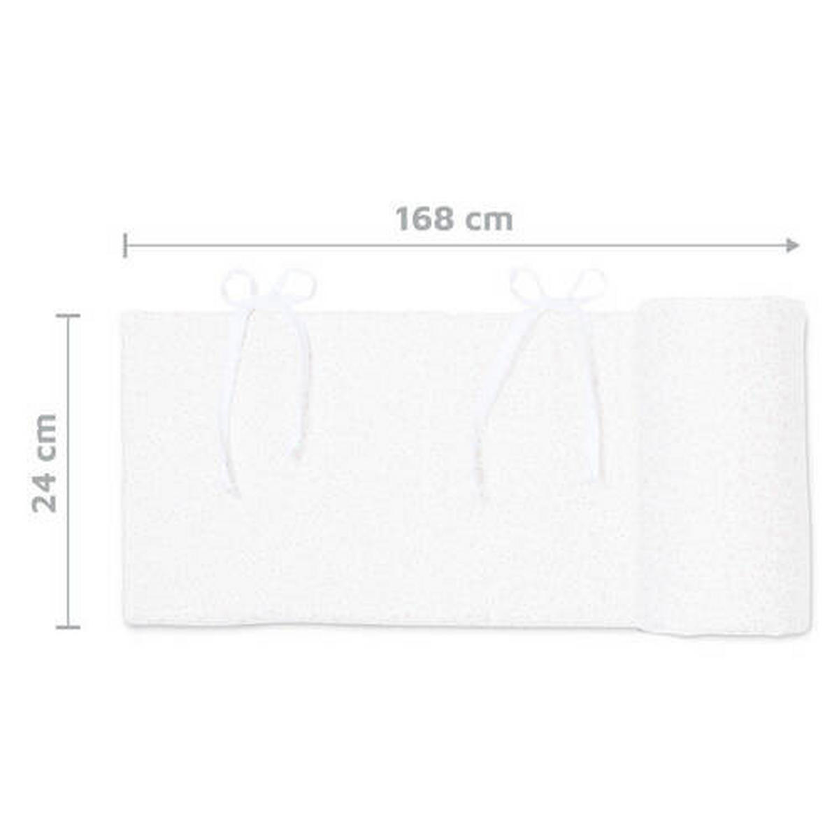 NESTCHEN Babybay Maxi/Boxspring   24/168 cm  - Weiß/Rosa, Basics, Textil (24/168cm) - Babybay
